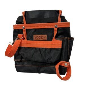 Yoofan Tool Pouch Belt in Black Orange